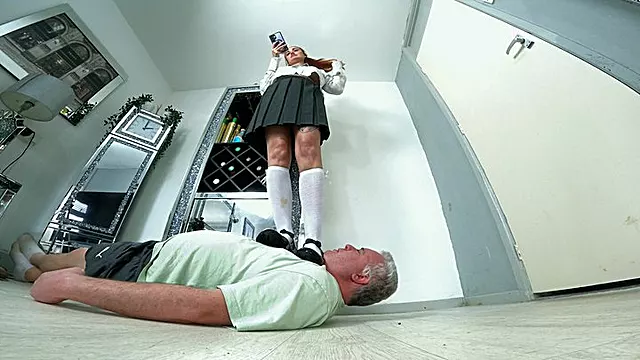 Dominație Feminina, Dominatie Si Umilinta, Socks Gray, Femei Umilite, Lunga, Fusta Lunga, Cu Sosete Lungi