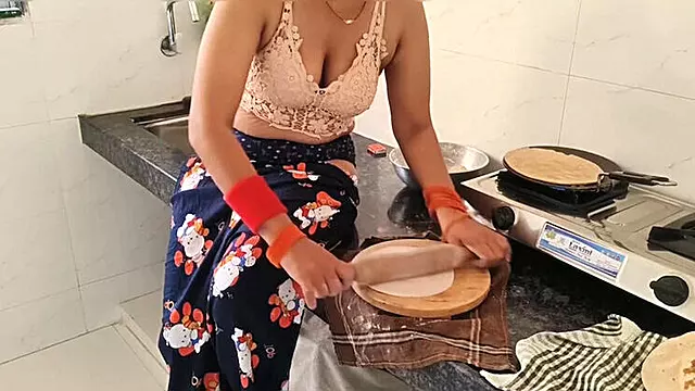 First Time Anal with Cute Indian Girl Sagita Sharm - Raw Kitchen Fuck in HD