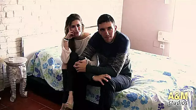 Spanish Teen Casting: Skinny 18 Year Old Fucks Boyfriend in HD
