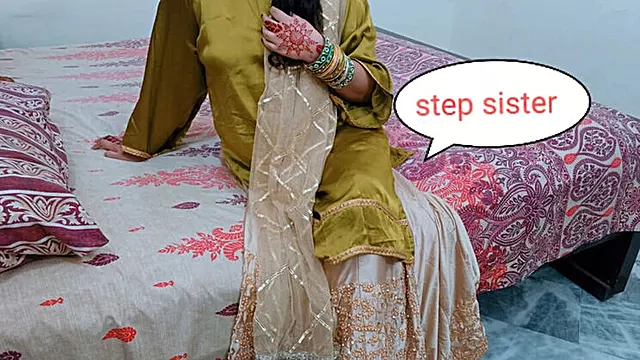 Desi stepsister sucks stepbrother's cock in Hindi at house