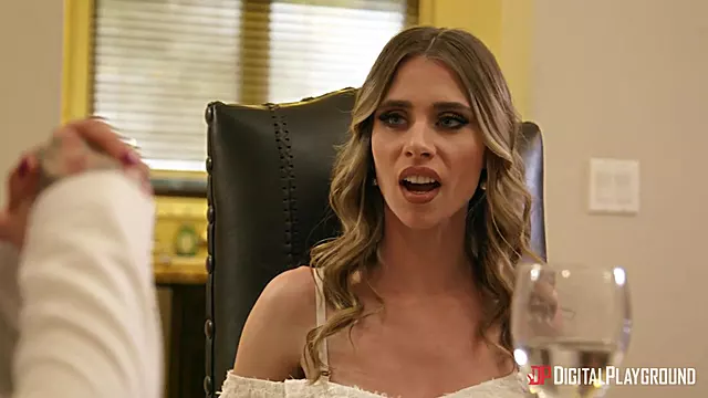 Two gorgeous ladies get fucked hard after dinner
