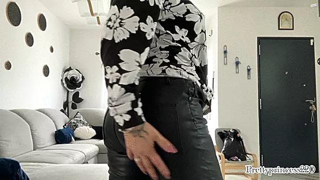 buttcrack with leather pants and farts a lot