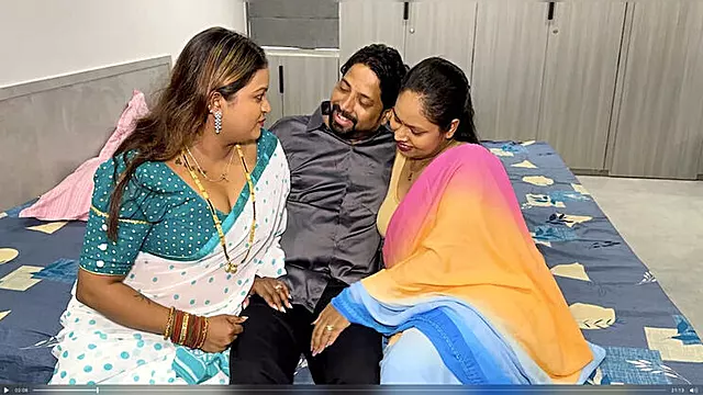 Desi Wives Swap Husbands for Hot Threesome - Hindi Audio & Hardcore Action