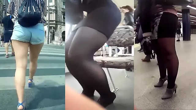 legs and butts in public compilation 2