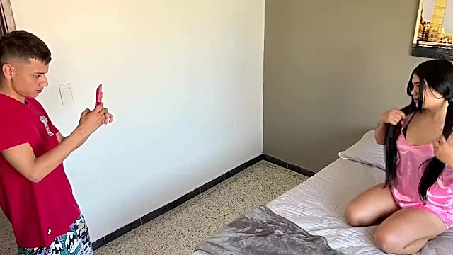 My Stepsister Tricks Me Into Taking Some Very Hot Photos Of Her And We End Up Having Hard Sex