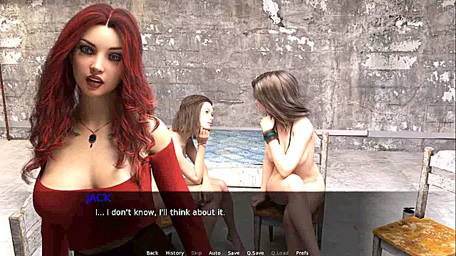 Hot girls in a video game experience