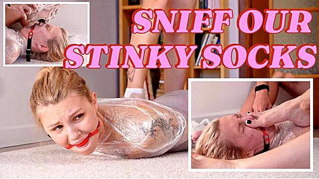 Plast Bondage, Bra Slips, Slav Fantasi, Härskarinna Fötter, Fötter Med Strumpor, Förödmjukad Bestraffad