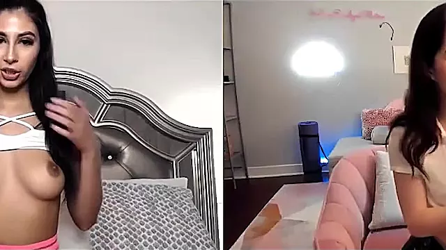 Gorgeous Teens 18+ Gianna Dior & Evelyn Claire Have Distant Video Call Sex For Their First Date