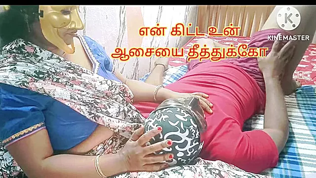 Step Mom Surprises Horny Step Son with Big Natural Tits - Desi Aunty Fucking in Tamil
