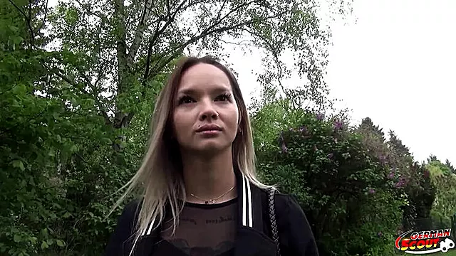 Skinny German Teen Monika Phamous Blowjob Hardcore Scout Pickup