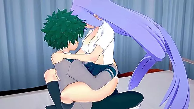 My Hero Academia Hentai: Nejire Hado Fucks Izuku Midoriya Hard