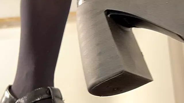 Høje Hæle Sæd, Sperm I Høje Hæle, Hæle, Hæle Støvler, High Heels Trampeling, Støvler, Strømper