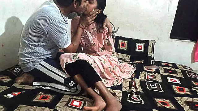 Desi Husband Rough Face Fucks Skinny Wife - Homemade Indian Sex