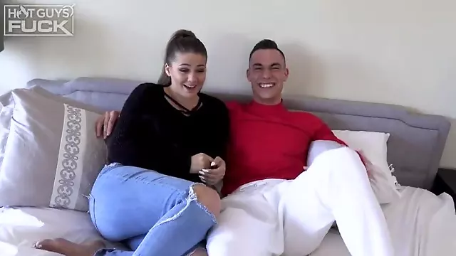 Sexy Pretty Boy Has All The Ass & Tits He Can Handle - ROUGH SEX