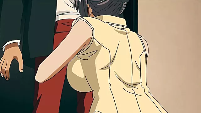 Hentai anime, hand-job, hairy pussy
