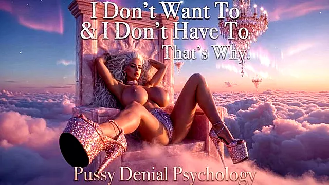 I Don't Want To & I Don't Have To. That's Why. Pussy Denial Psychology