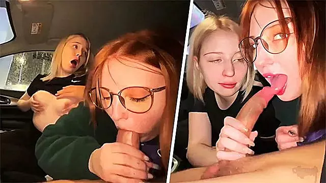 Babe Suck Dick, Minettes Double, Double Fellation, Pipe Public, Cinéma Public, Minettes En Public