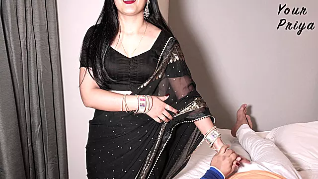 Hot Indian Bhabhi Hard Anal Fucked After Clothes Changing in Front of Devar in Hindi Audio