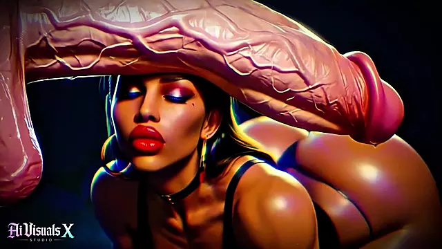 Big Boobs And Ass Ebony Goddesses - White Cock Worship: Dark ASMR & Extreme Contrast (4K AI Animated Porn)