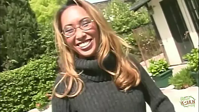 When The Attractive Asian Blonde Begins Craving Deep Anal Thrusts, The Garden Turns Heated