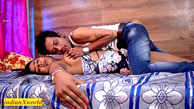 Hot girl with amazing fun bags has romantic sex with her friend while cuckolded