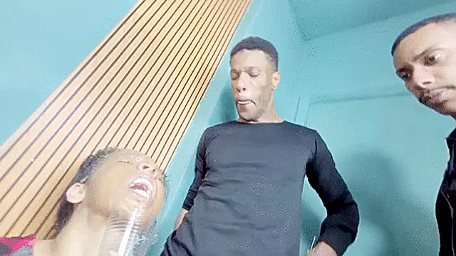 3 POWERFUL MEN SPITTING ON THE POOR DANCER - BY JACK HARRIS, JHONY MURRAY, MARVIN AND FABI - CLIP 5