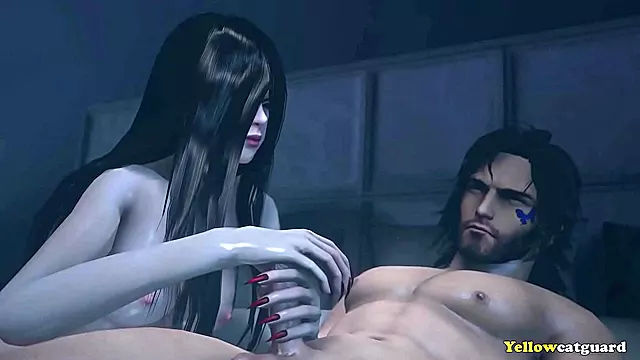 Halloween Ghost Haunts Vella in 3D Hentai Source Filmmaker Action