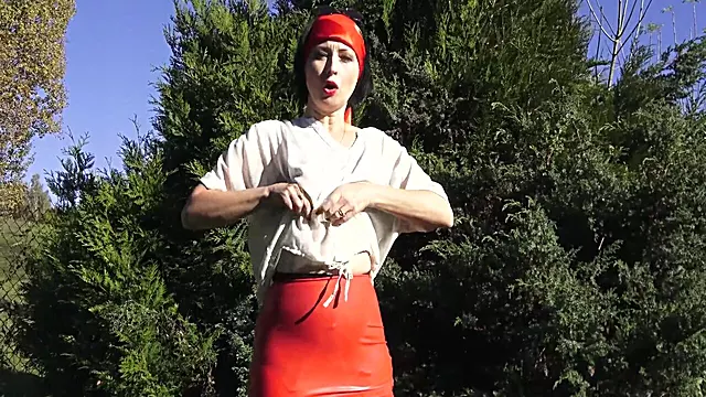 Outdoor Anal Dildo Fucking