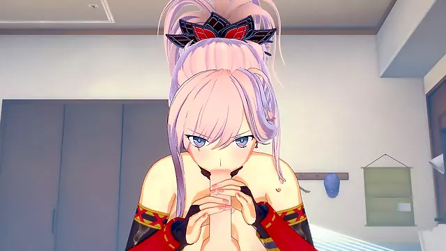 3d hentai blowjob, fgo, 2b 3d hentai cum