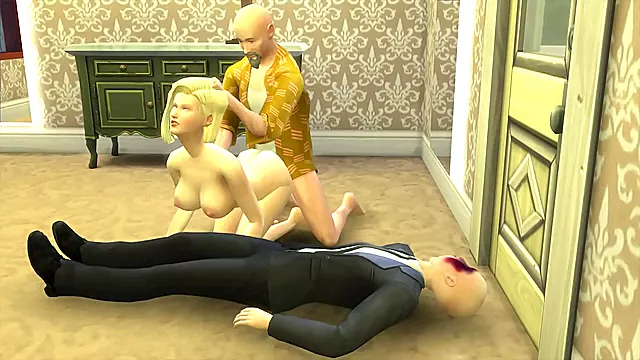 Dragon Ball Hentai Android 18 Cuckolded By Master Roshi For Hardcore Orgasm