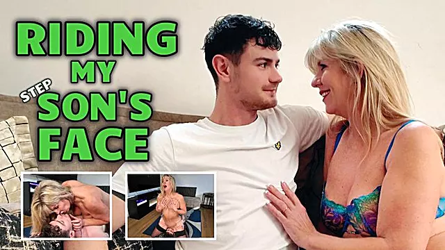 Stepmom Rides Stepsons Face