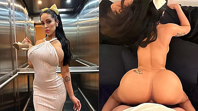 Perfect Girl Who Was Shy At First In The Elevator But Once She Hit The Switch Wowlana Myers