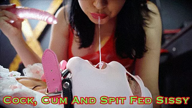 Cock Cum And Spit Fed Sissy (HD 4K MP4)
