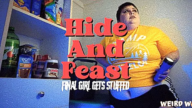 Fat Final Girl Hides and Feasts (BBW Stuffing) - WMV