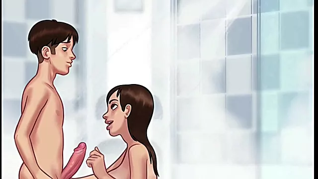 Sommertime saga My Stepsis with Hot moments in Gameplay