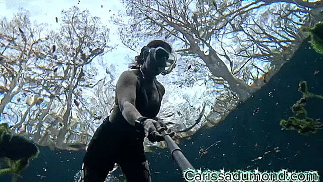 Bounty Hunter Carissa training in the spring part two diving and breath control