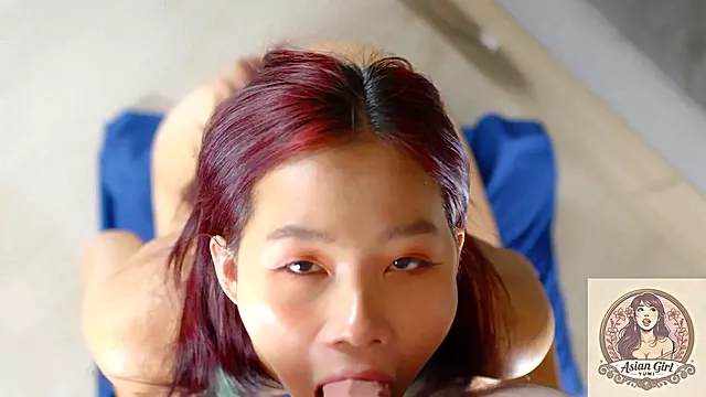 Deepthroat With Ball Licking, He Ended With A Messy Facial - Thai Amateur