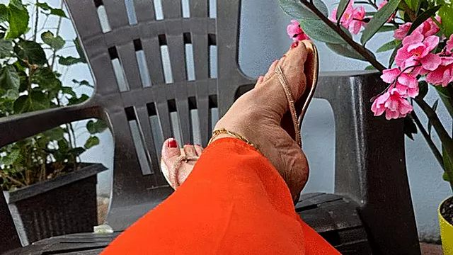 Highest Arched feet you will ever see by Milah in flat sandals
