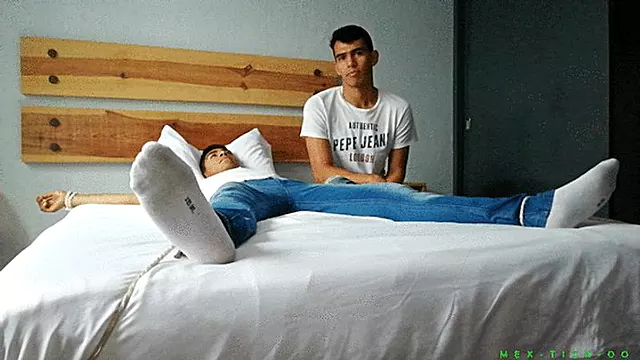 College Tickling Fun: College Boys Hugo & Orlando Are Getting A New Roommate Named Eduardo. All Newbies Are Tested For Their Ticklishness. Will He Pass The Test?