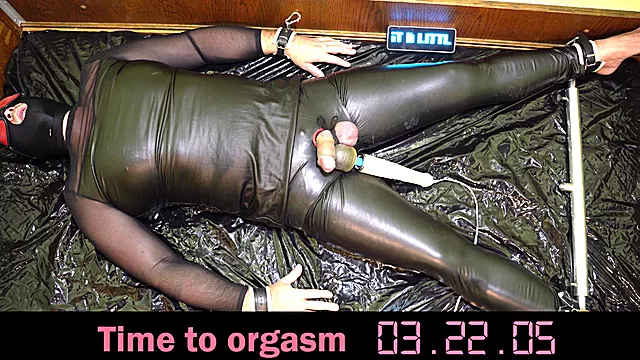 Self Bondage and Milked