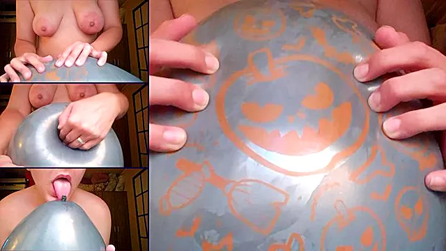 Tease and pop oxydized Halloween balloon - Bunny Looner