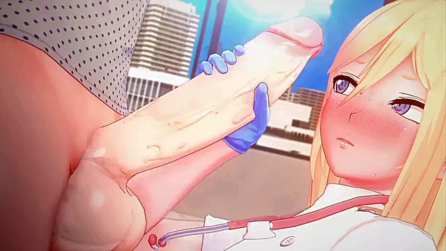 Anime Pirang, Hentai Dokter, Coli Anime, Rambut Pirang, Anime Mulut, Finis Jumbo, Cum Dimulut