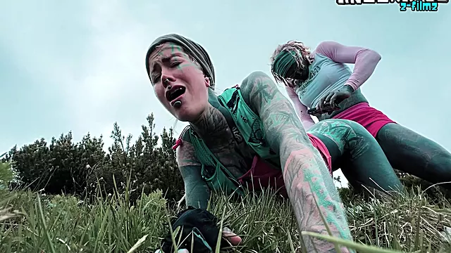Mountainside Fuck Facial Cumshot In The Wild