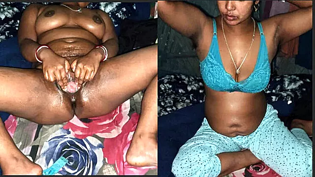 Indian Bhabhi Solo Massage - Fingering and Masturbating in Front of Lover