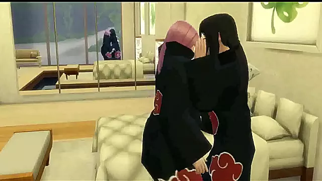 Sakura & Konan s Milky Threesome Adventure in Naruto Hentai