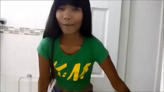 HD Tiny Thai Teen Heather Deep does laying down reverse deepthroat throatpi