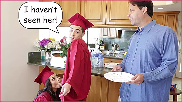 Stepbro Fucks Jynx Maze On Graduation Day