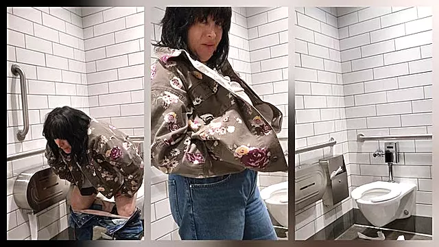 Brünette Öffentlich, Ficken Nachts Öffentlich, Öffentliche Toilette