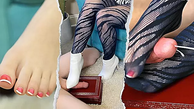 I Stomp his Cock and make him Cum with my Boots