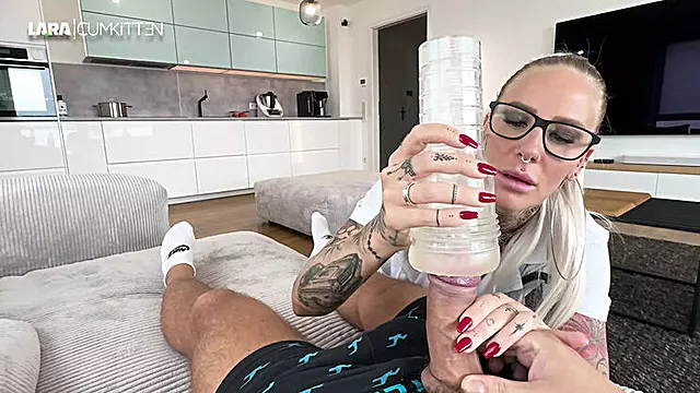 Håndjob Min Pik, Briller Cumshot, Sperm På Nylon, Sprøjte, Tysk Facial, German Hardcore, Tysk Show
